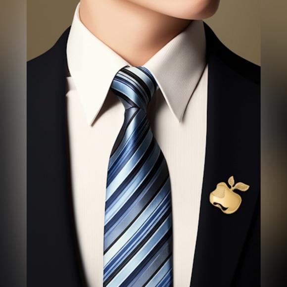 Vintage Gold Tone Apple Brooch Pin - Classic & Sweet - Picture 2 of 9